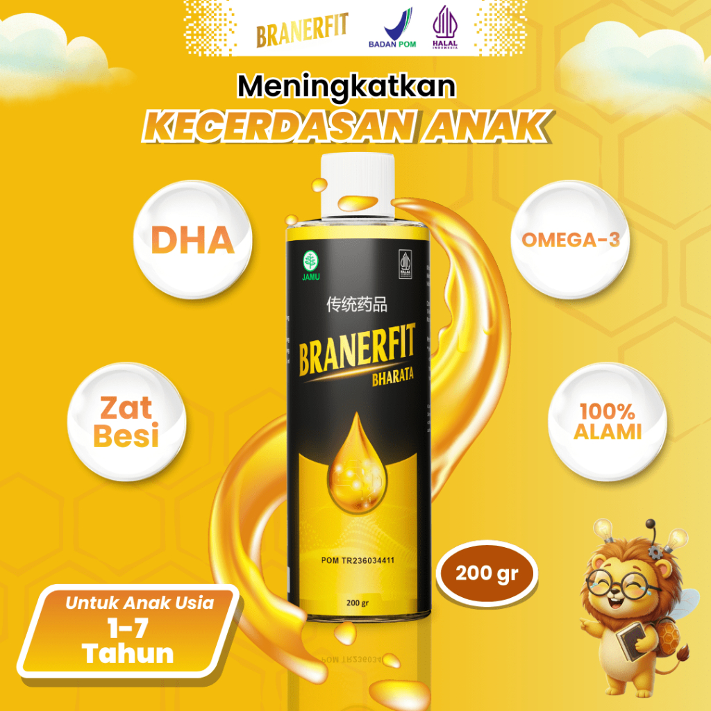 Branerfit Nutrisi Otak Anak, Atasi Speech Delay, Sulit Fokus, dan Mudah Tantrum