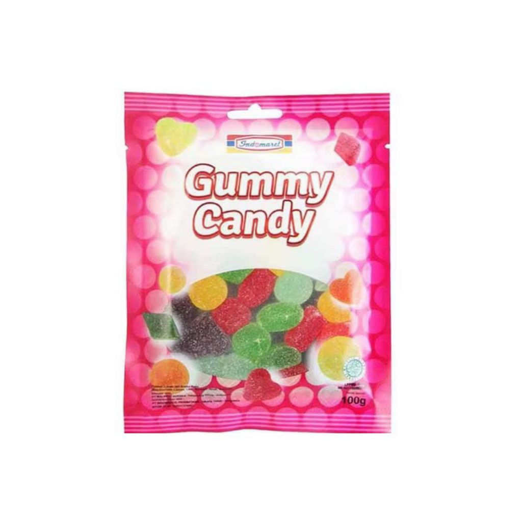 Permen Gummy Candy Indomaret Original 100g | Permen Jelly Warna-Warni Manis Kenyal | Snack Anak & De