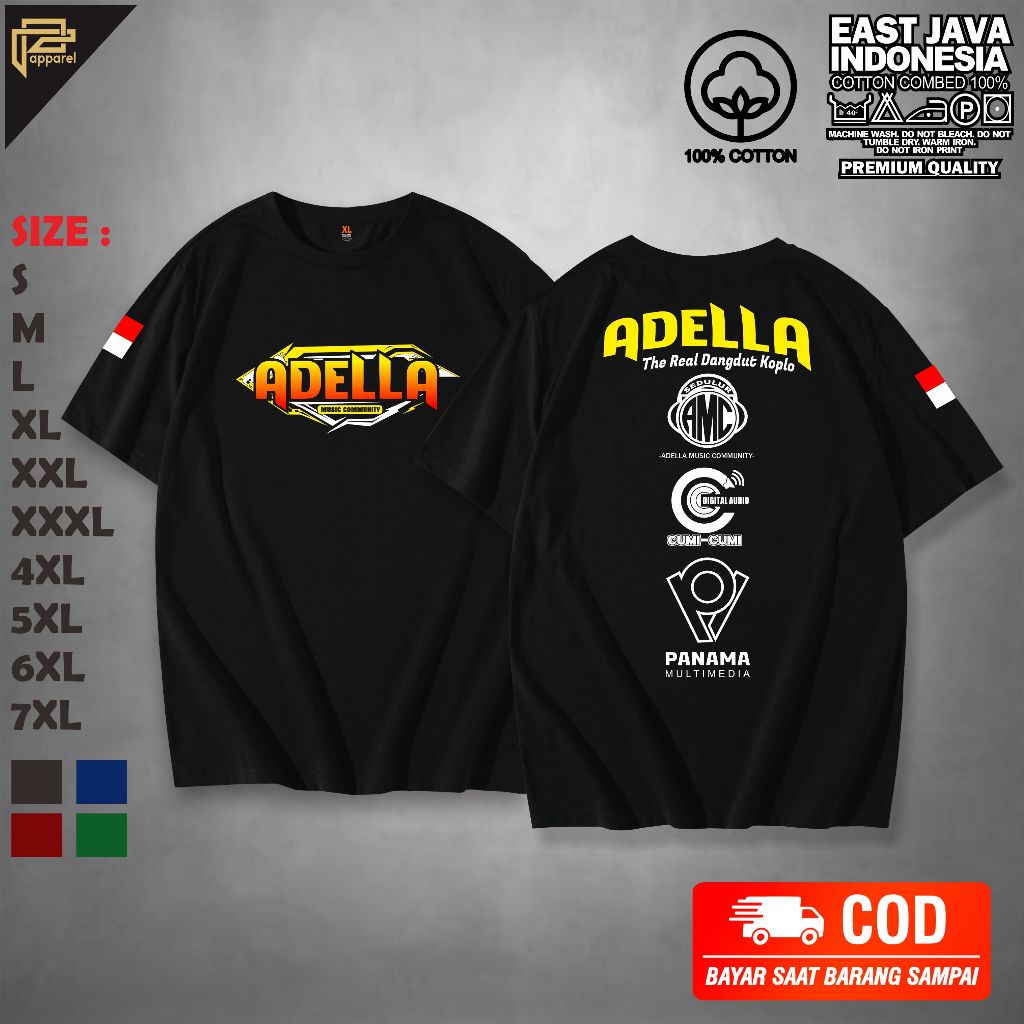 Kaos JUMBO Adella MUSIC Cumi Cumi Audio sedulur seirama  BIG SIZE
