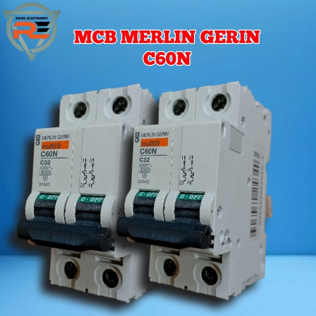 MCB MERLIN GERIN C60N 2PHASE. TERSEDIA 6A. 10A. 16A. 20A. 25A. 32A. 50A. 63A. KUWALITAS ORIGINAL