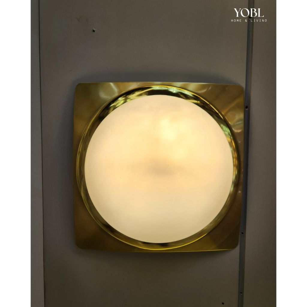 Yobl lampu plafon mini ceiling lamp kotak gold