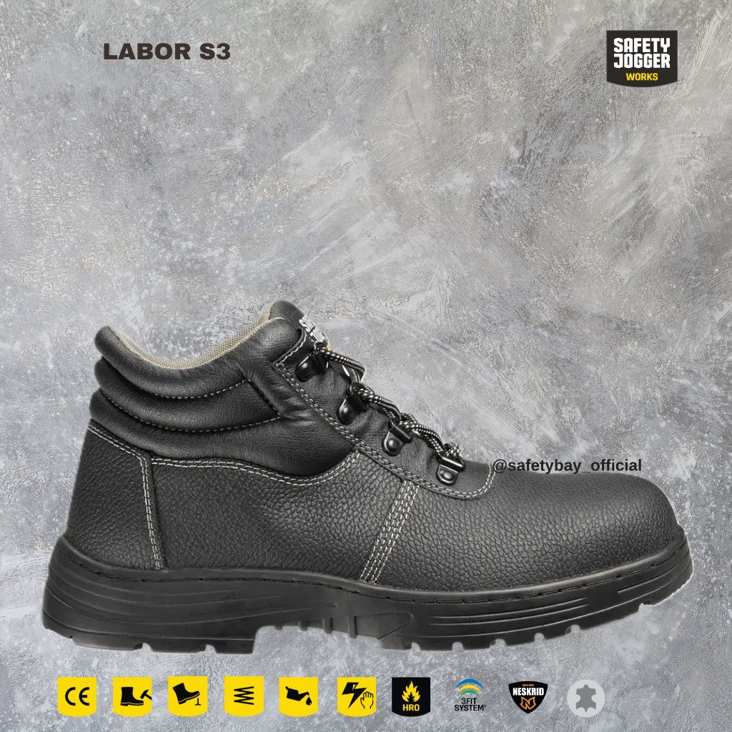 Sepatu Safety Jogger LABOR S3 TOECAP STEEL 100% SNI