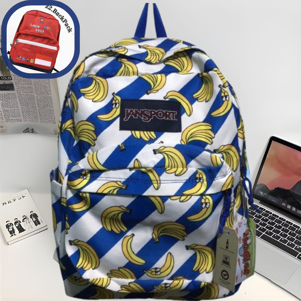 Tas Jansport Premium Motif Banana Tas Ransel Jansport Superbreak Kasual