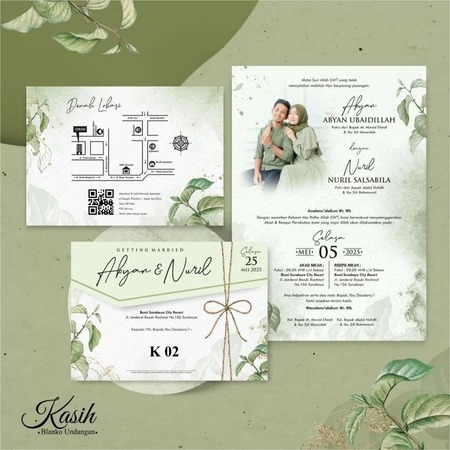 Cetak Undangan Kasih 02 - Cetak Undangan Pernikahan - Cetak Undangan Murah - Cetak Undangan Nikah - 