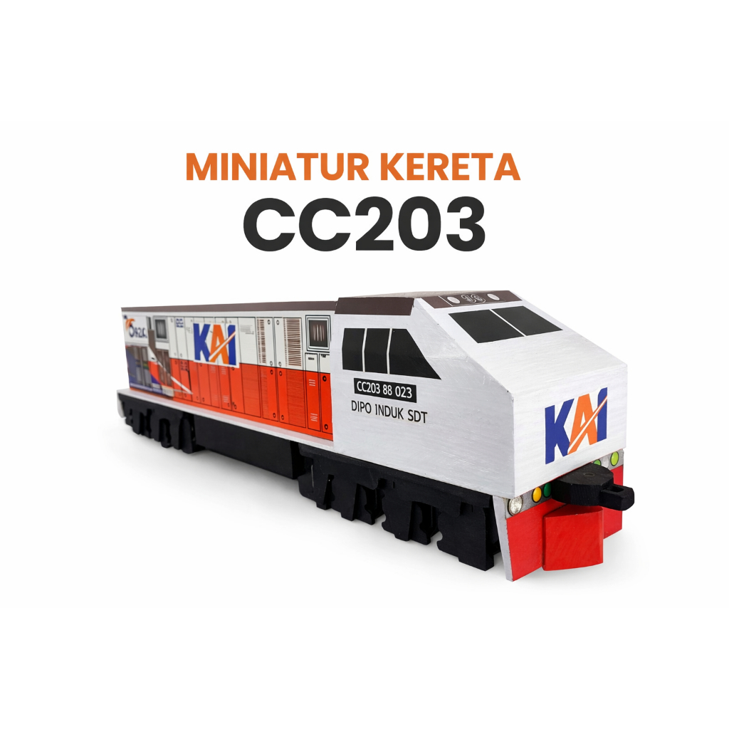 Miniatur Kereta Api Lokomotif CC203 tanpa mesin