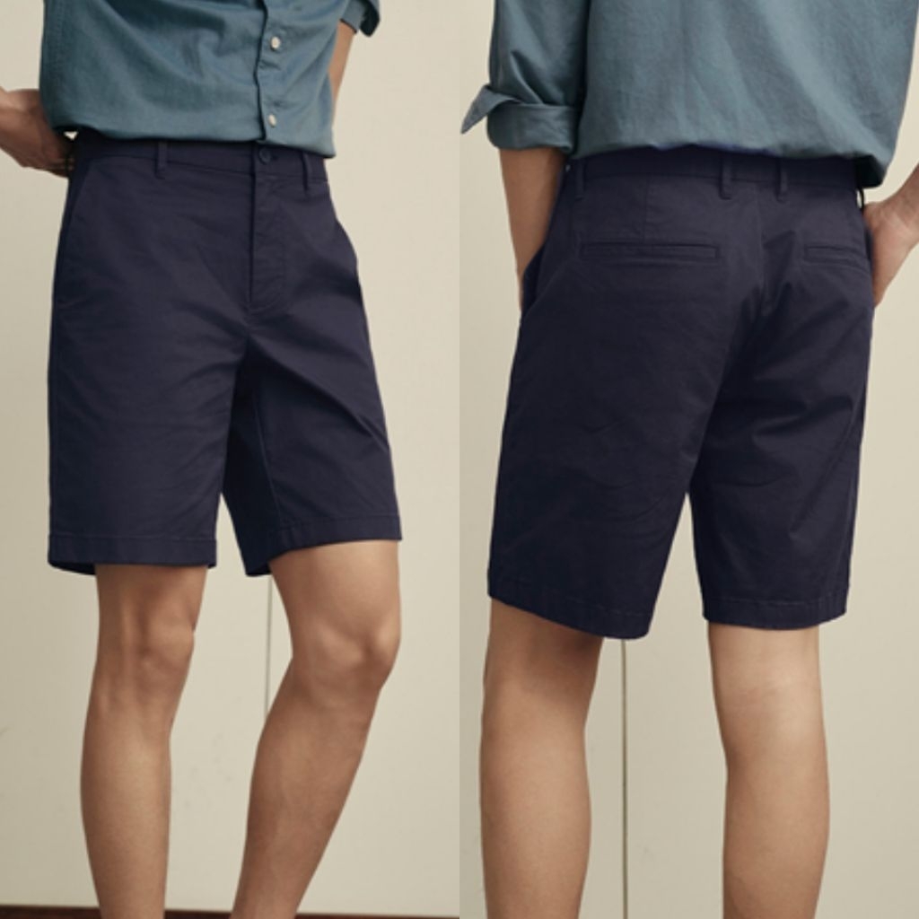 MASSIMO DUTTI CELANA PENDEK PRIA SHORT NAVY BARU ASLI ORIGINAL