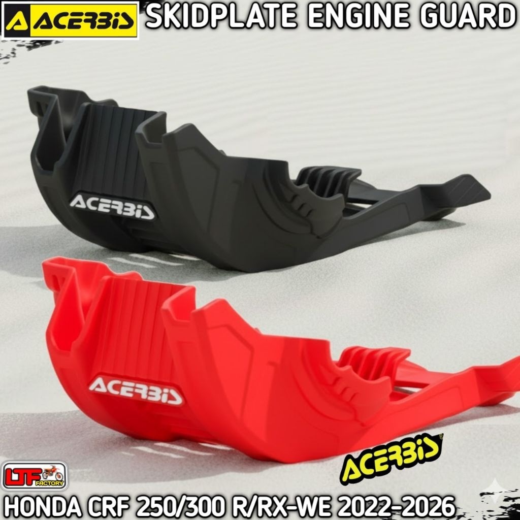 HONDA CR - CRF 250 300 R RX RWE ENDURO 2022 2023 2024 2025 2026 2027 - ACERBIS SKIDPLATE ENGINE GUAR