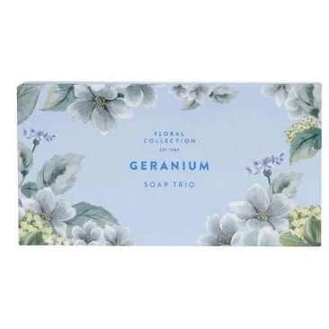 Marks Spencer China Blue Geranium Soap Trio Soap Bar