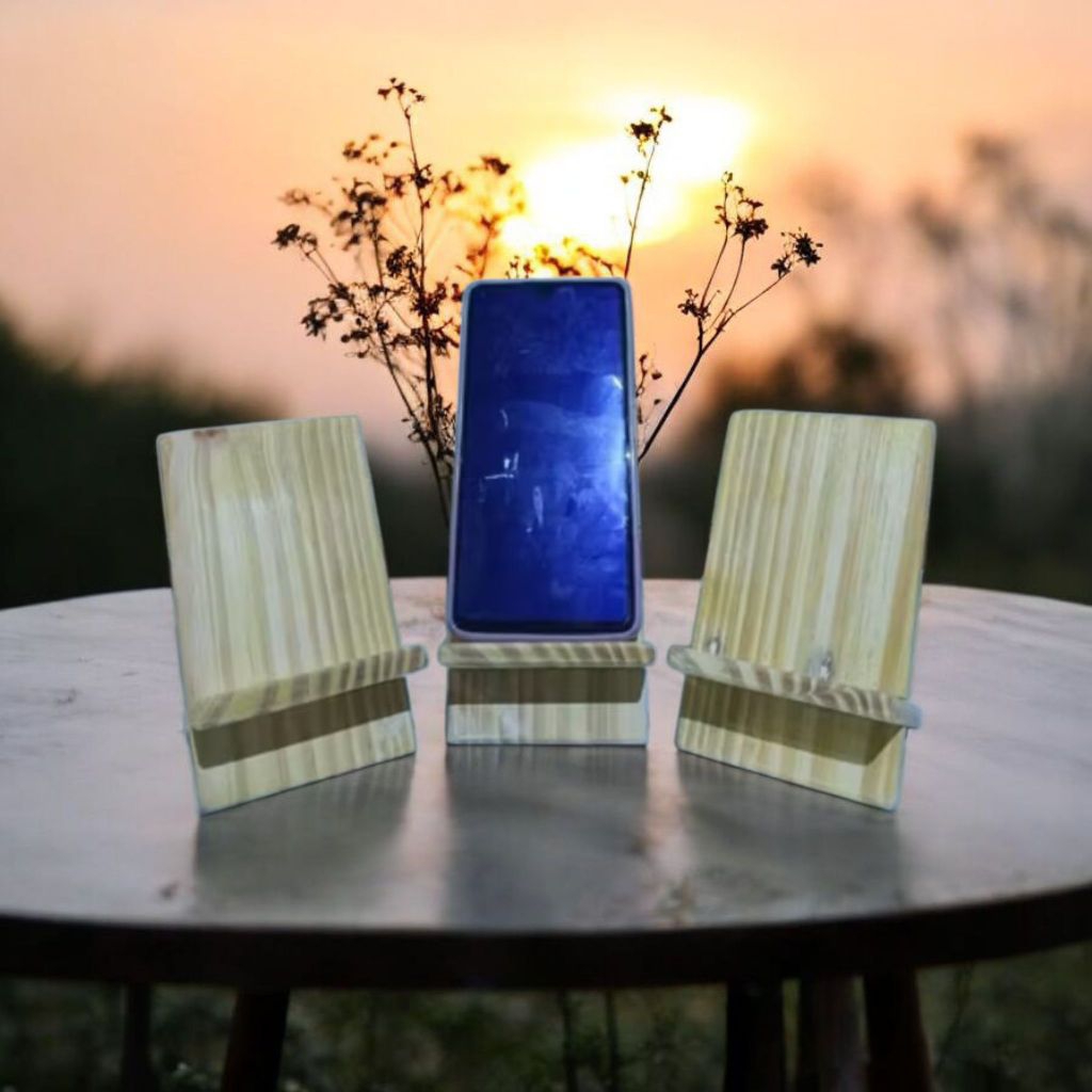 stand holder hp/dudukan hp/standing hp kayu