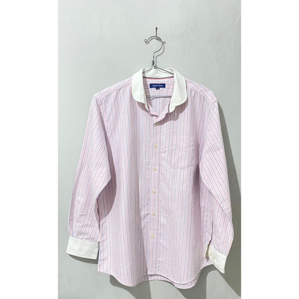 kemeja pink salur