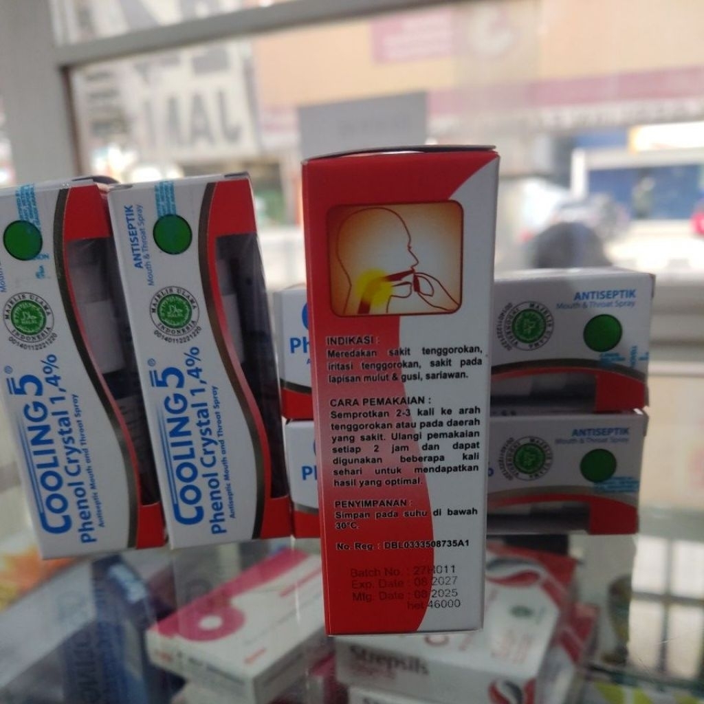 Cooling5 Cherry/obat sariawan/obat semprot radang