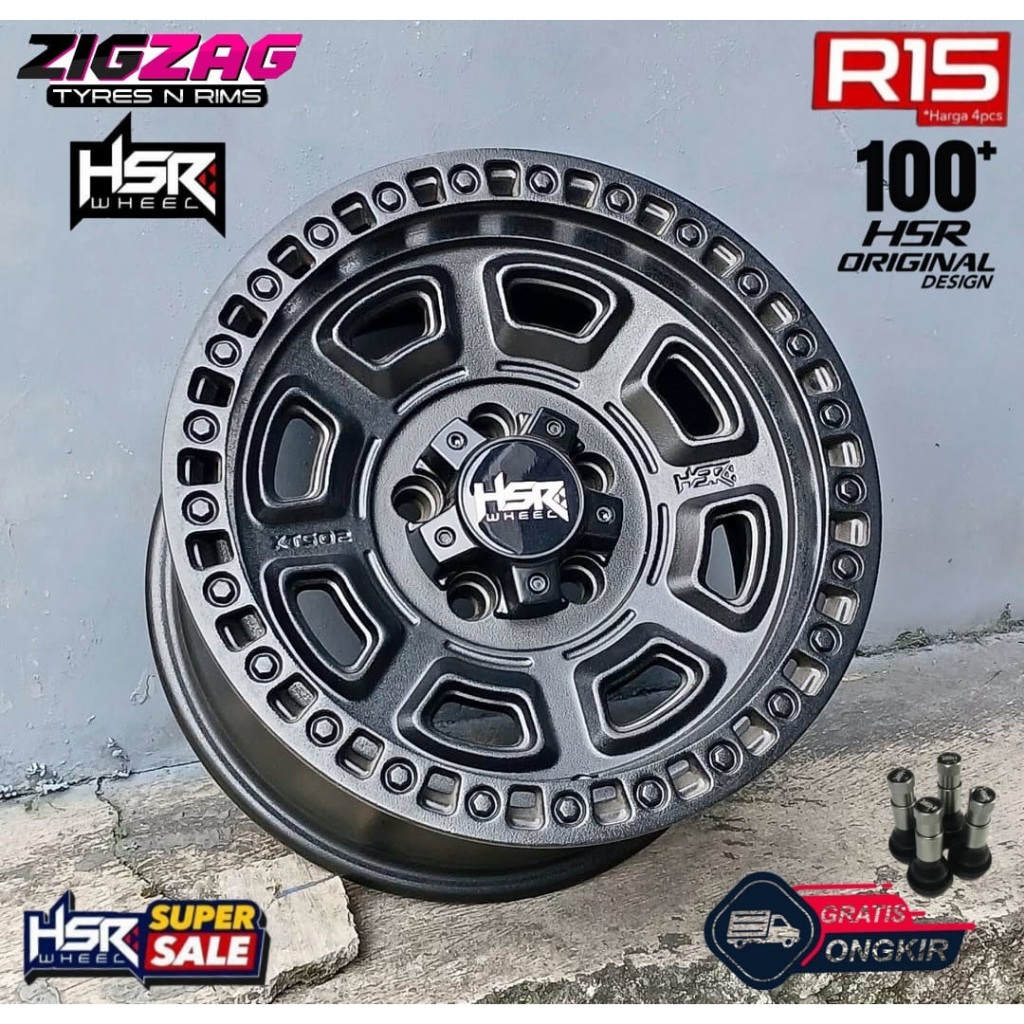 Velg Offroad R15 For Terios Rush Luxio L300 Pelek Racing R15 HSR XTS-02