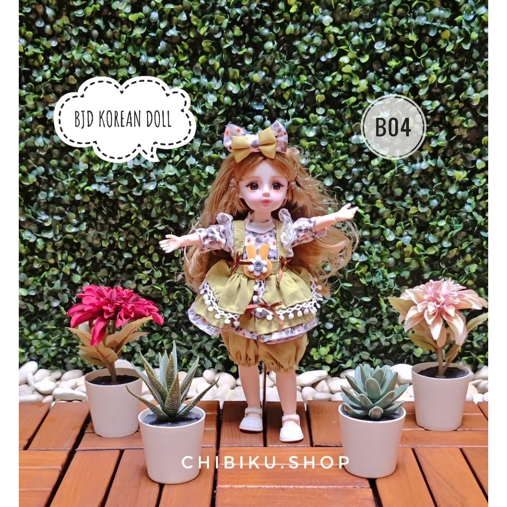 Boneka BJD Premium Barbie Doll 30cm Cute Mainan Korea Anak Hadiah Figurine Anime Engsel Sendi DIY Gi