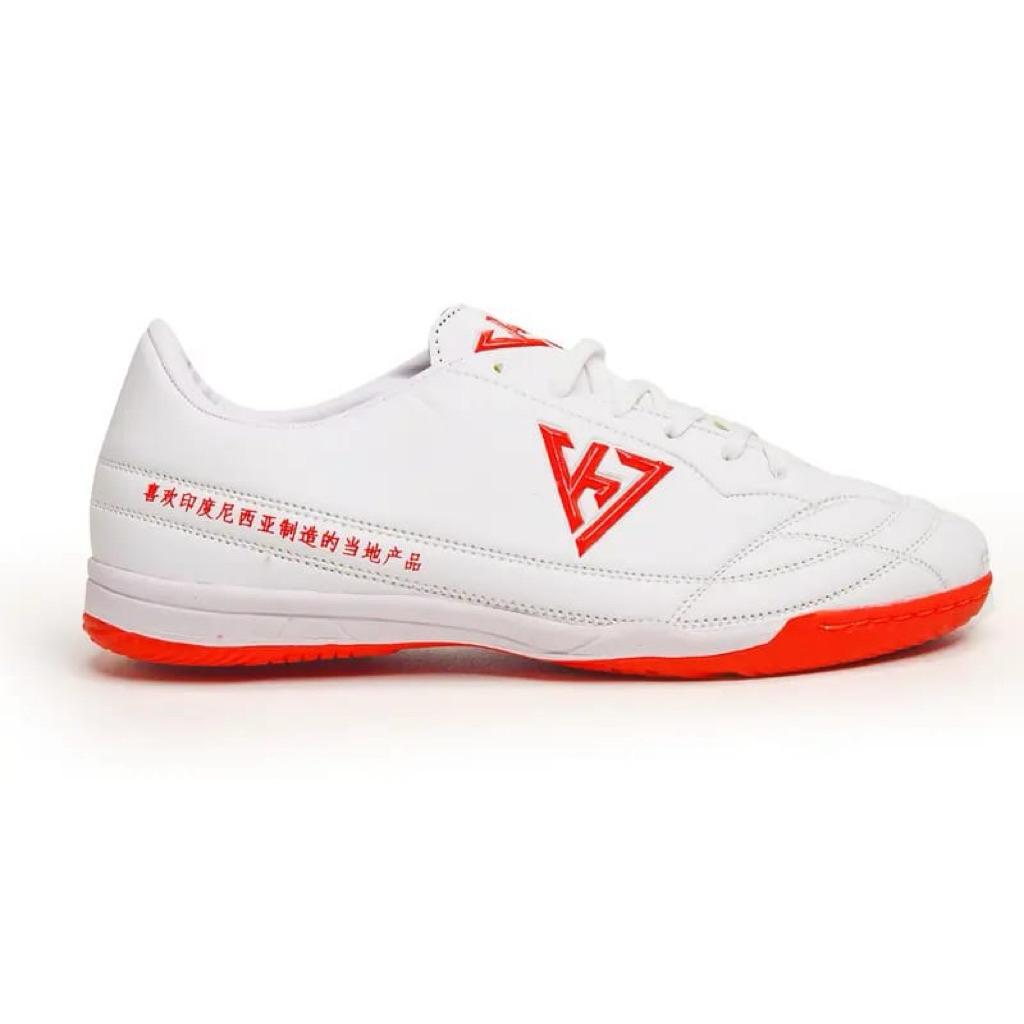 K7 Sepatu Futsal Classic IC White Red Dewasa dan Anak specs lightspeed 2 carbon