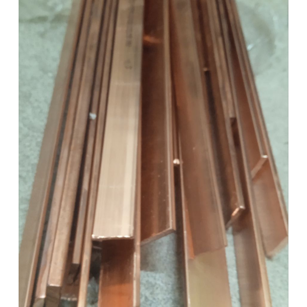 busbar tembaga 2mm x 15mm x 15cm