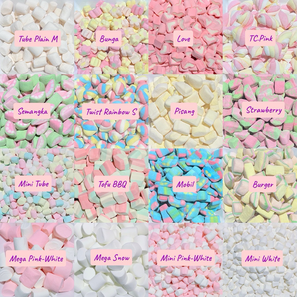 500Gr Marshmallow Chompchomp Kiloan Murah Halal
