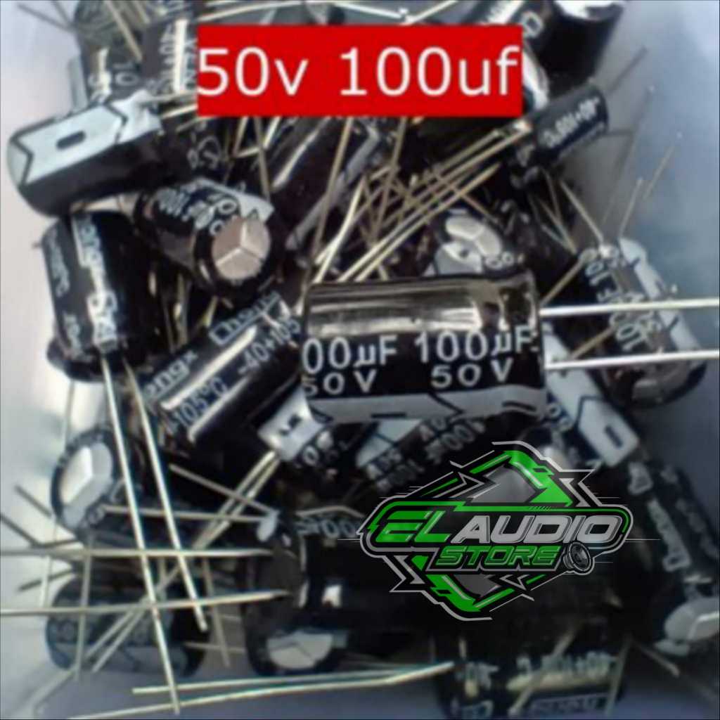 Elco Capasitor 100uf 50Volt Elko Kapasitor Kualitas Bagus