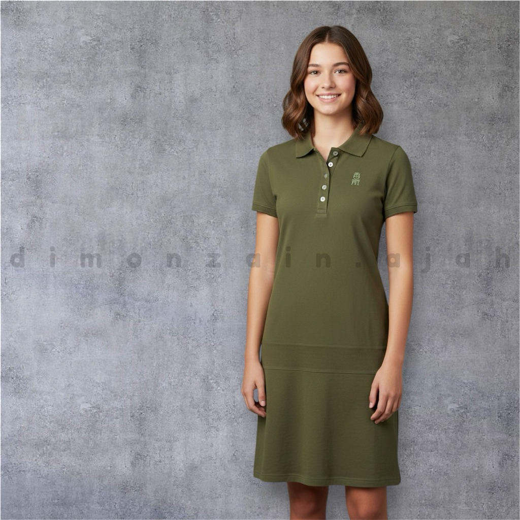 Army Polo Dress - preloved