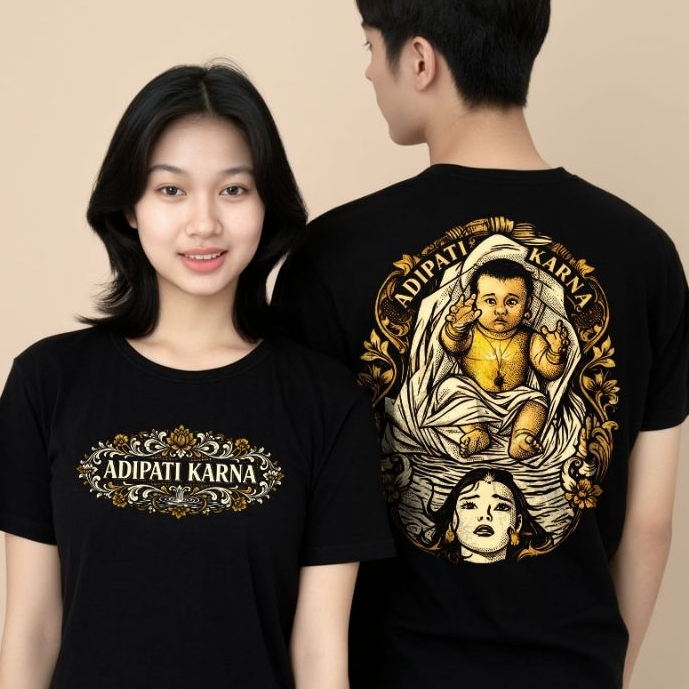 Tshirt Adipati Karna - Kaos Jawa Tshirt Budaya Jawa pria pitutur kata kata pramesti Original Distro