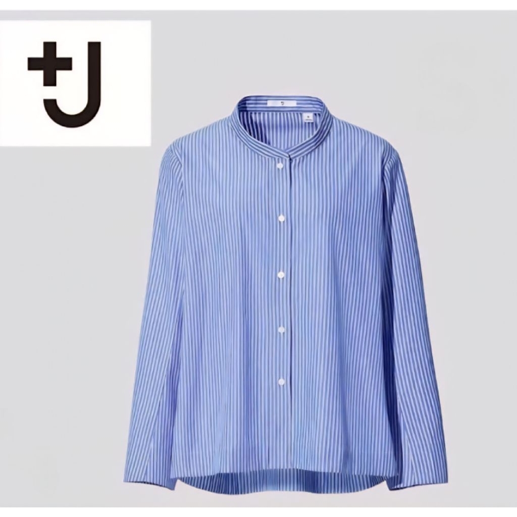 uniqlo J+ stripe blouse harga