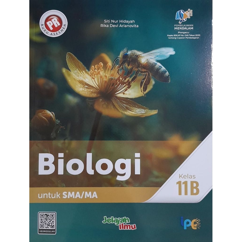 Buku PR/LKS biologi kelas XI, 11 semester 2, 11b  (Kurikulum merdeka) intan pariwara