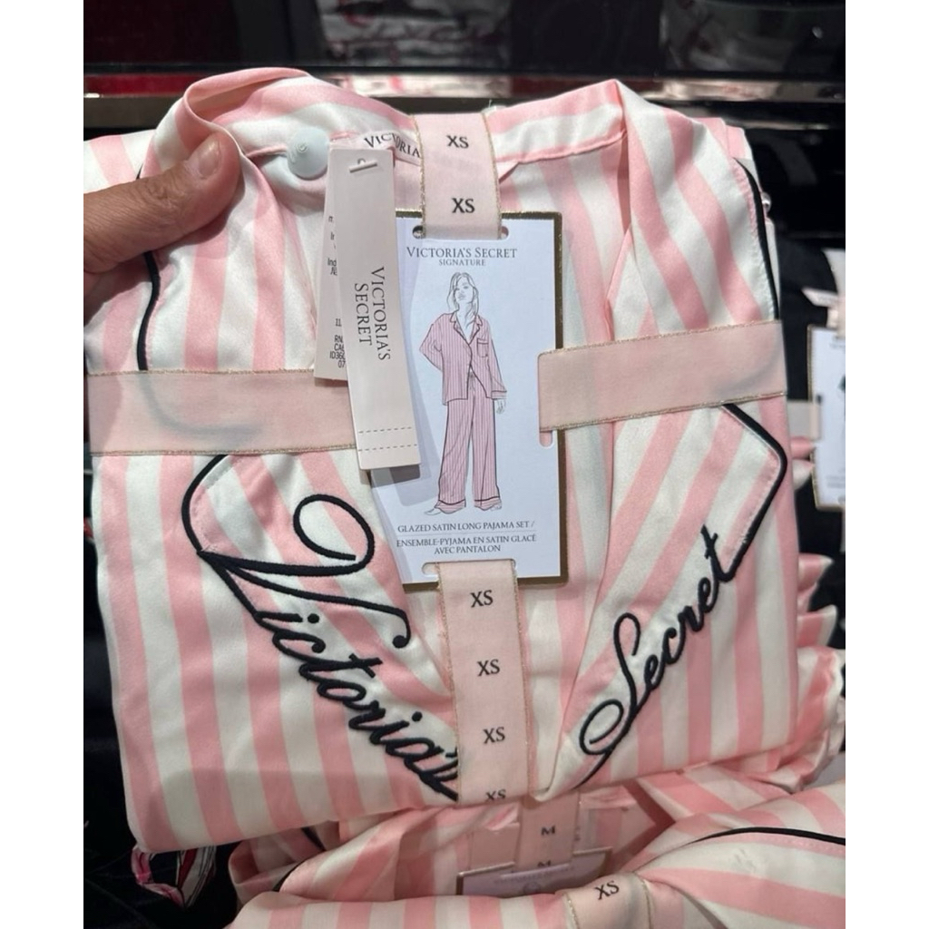 Victoria's Secret Glazed Satin Long Pajamas