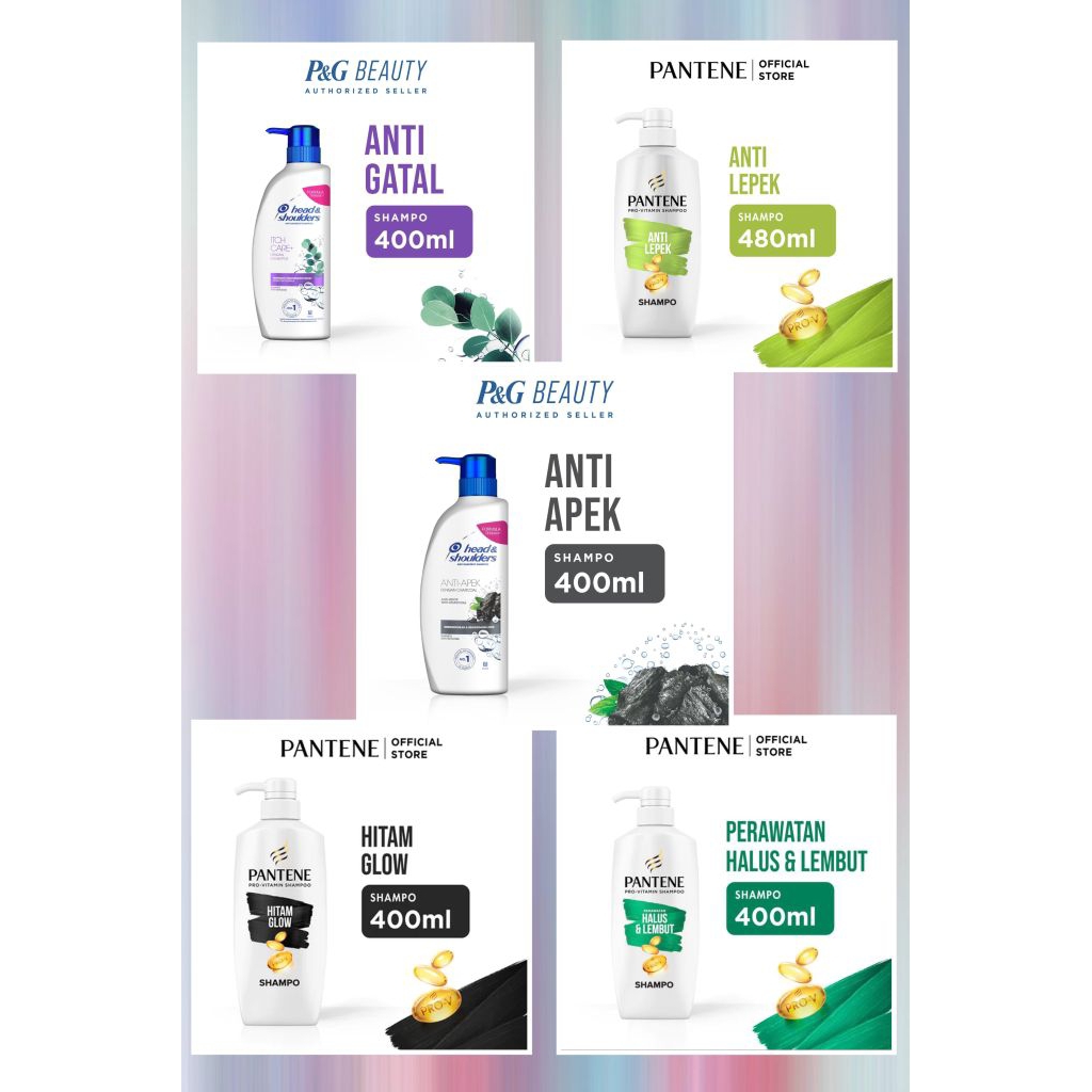 Shampoo PANTENE dan H&S 400ml MURAH