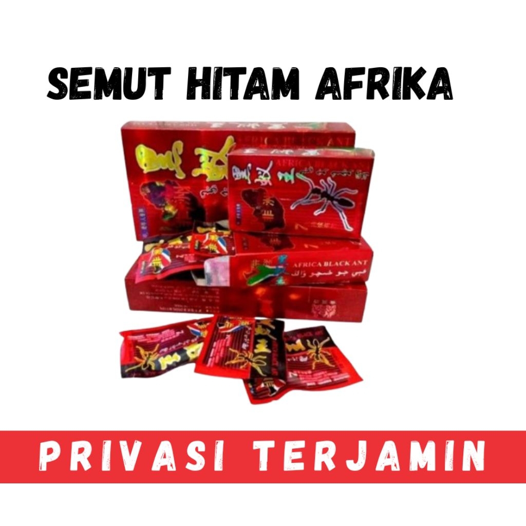 ObatKuat herbal Semut Hitam dop original afrika isi 9 sacet