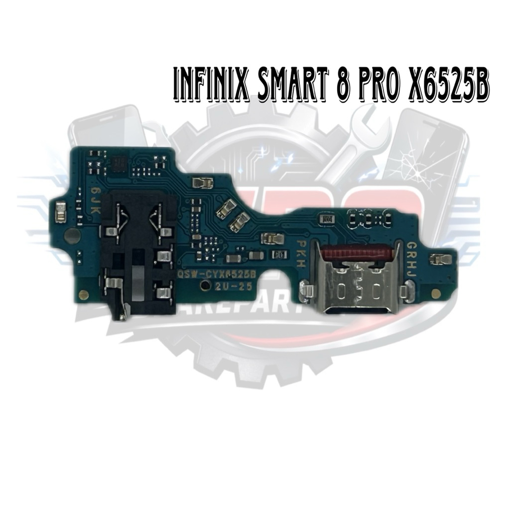 PAPAN CAS INFINIX SMART 8 PRO X6525B PAPAN KONEKTOR CAS CON CHARGER INFINIX SMART 8 PRO X6525B ORIGI