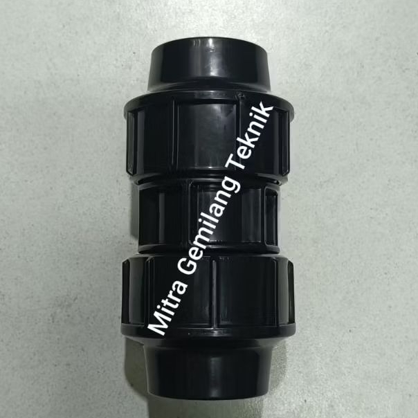 Socket Pipa Hdpe 1/2" inch ( 20mm ) / Socket Sambungan Lurus Pipa Hdpe Compression Joint
