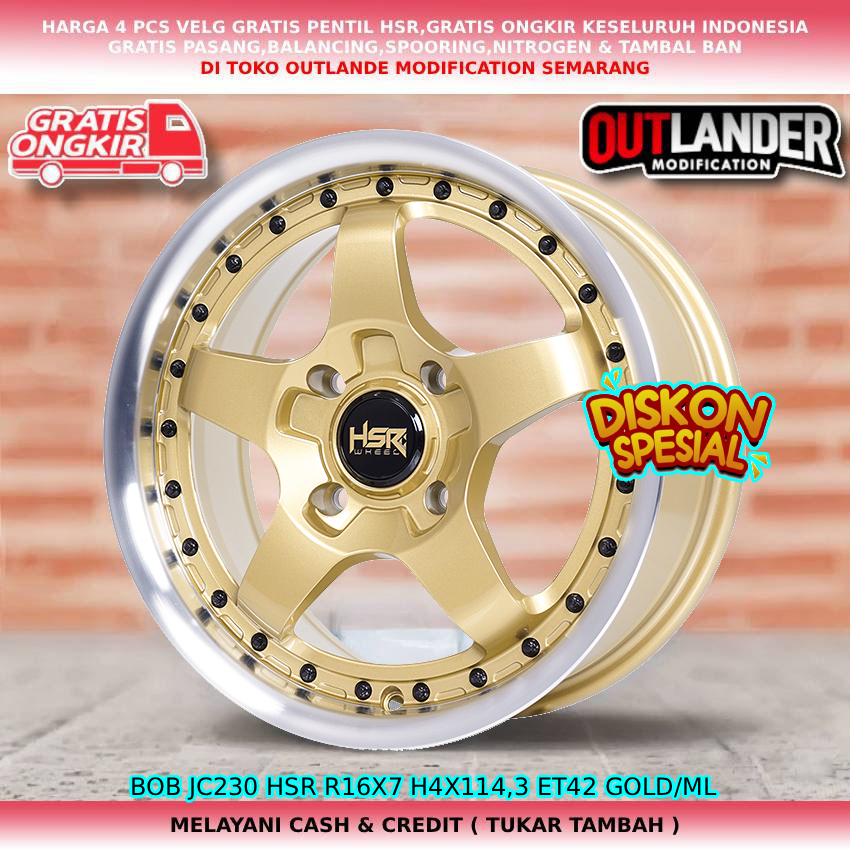 Velg ring16 velg mobil Carry| Carens| Panther| Accent| Atoz| Xenia| dll velg hsr bob R16