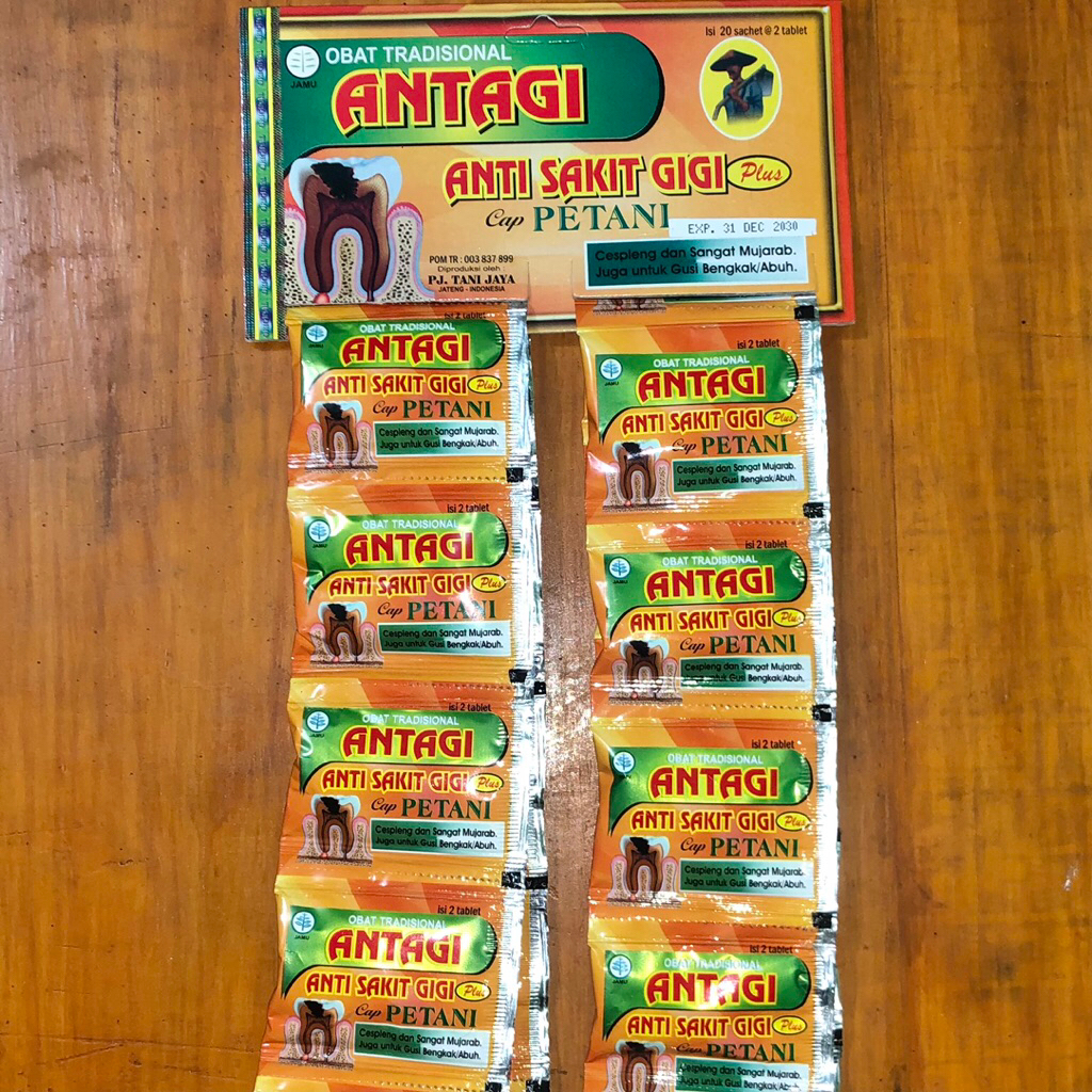 Antagi Kapsul Obat Untuk Sakit Gigi Cap Petani