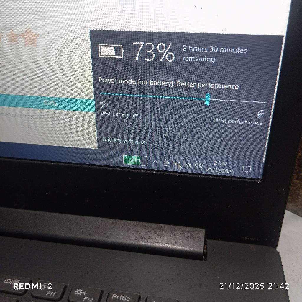 baterai laptop Lenovo 320 330 second original