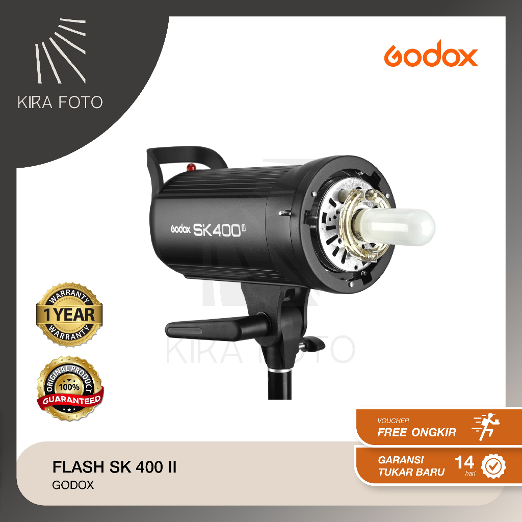 Godox SK400 II Studio Flash, Lampu Studio godox SK400 II, Lampu Flash Godox SK400 II