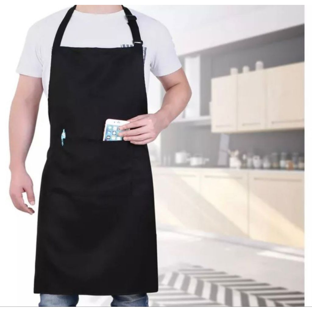 celemek masak polos / apron masak / celemek / celemek / apron