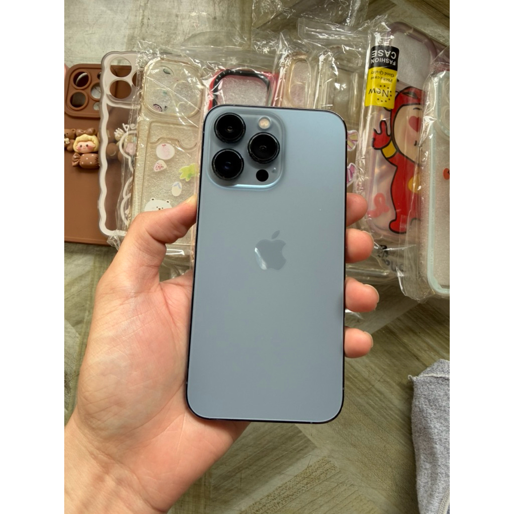 iphone 13 pro 256 sierra blue ex resmi digimap apple second mulus bonus case n tempered