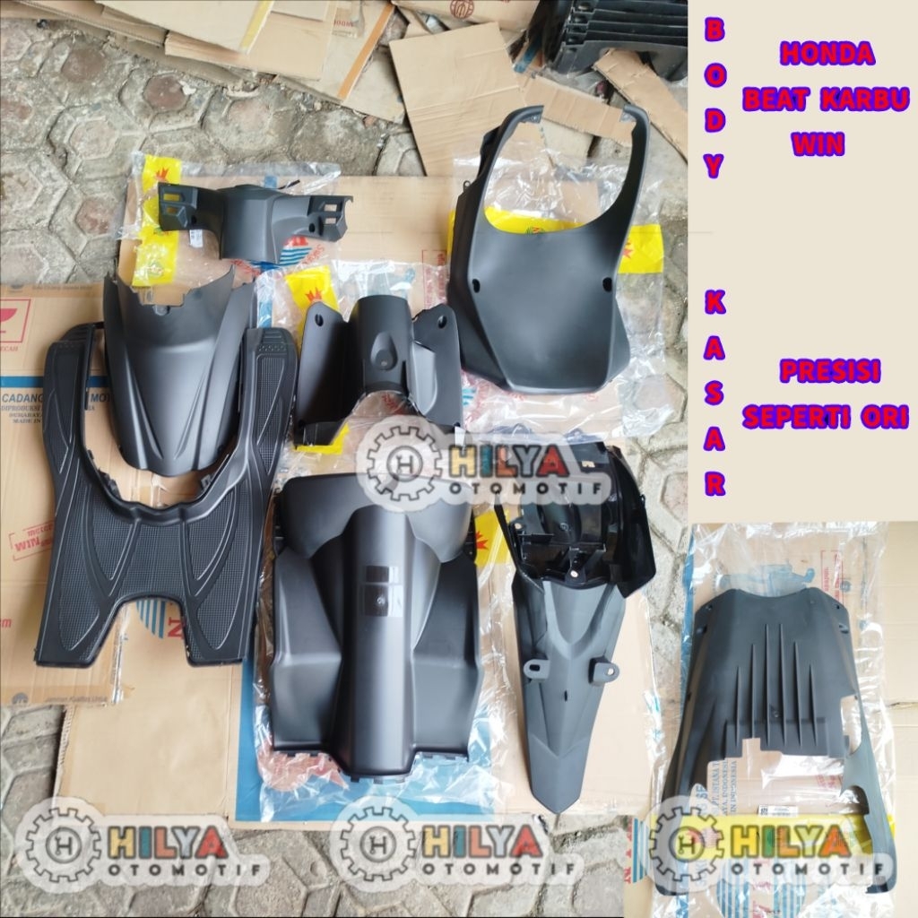 Cover Body Kasar Honda Beat Karbu - Merk Win seperti Original AHM, Desain Elegan, Kondisi Baru