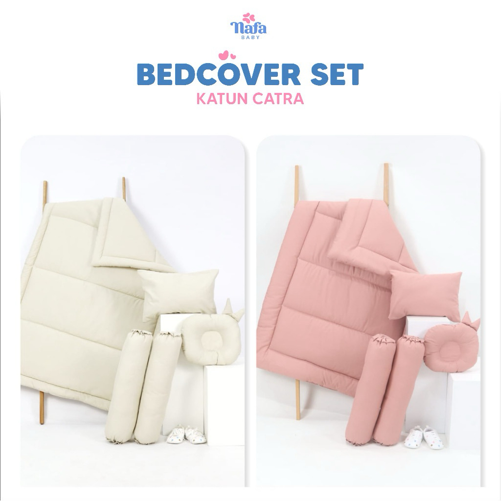 preloved bedcover set pink