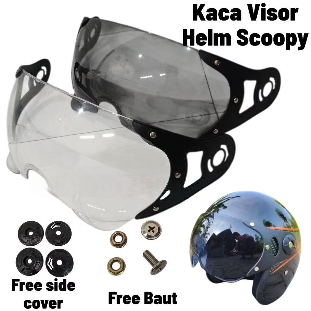 Kaca Helm Scoopy Kaca Mata Helm Honda Scoopy Bogo Pilot