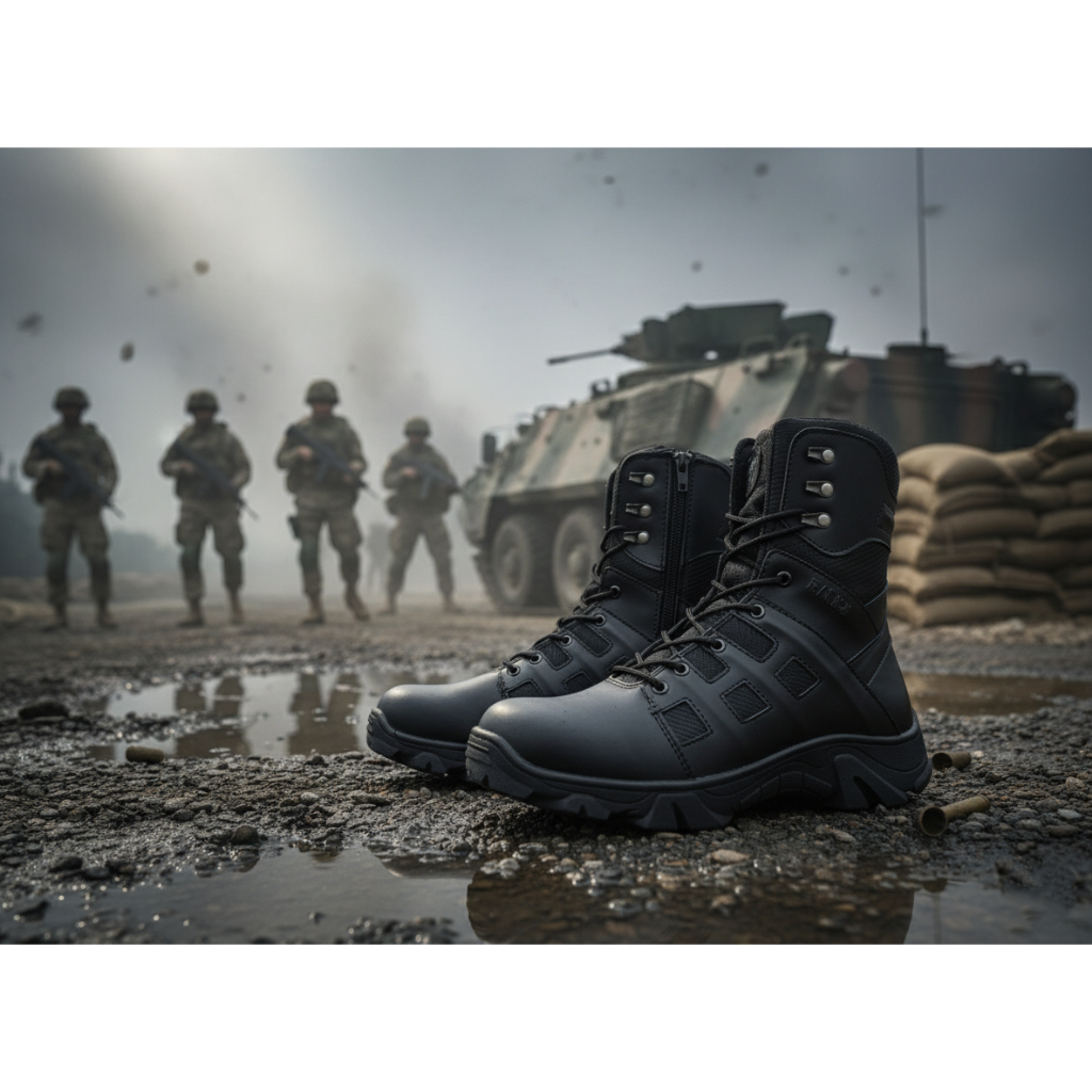 Sepatu boots zimzam Model Sepatu Tactical Swat 5.11 Pdl 8inci Hitam kulit asli