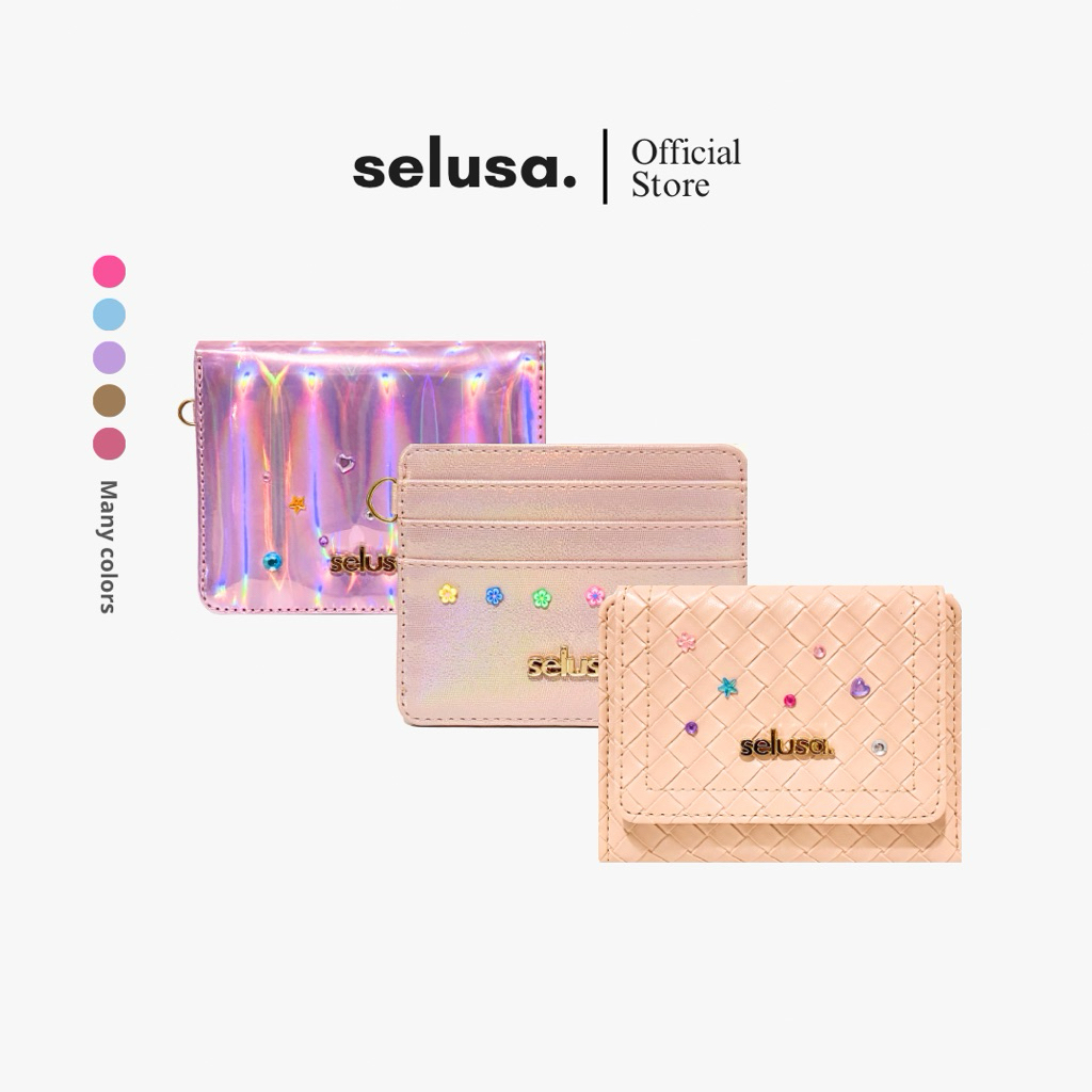 SELUSA BEADS WALLET  (Free Exclusive Box) Dompet Lipat Leather Manik