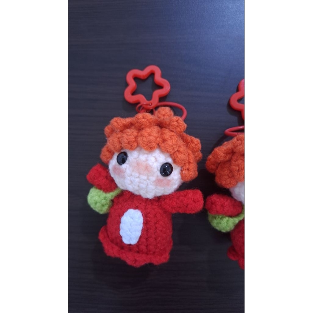 Ponyo dgn Embernya by Cutie Crochet Gantungan Kunci Handmade | Souvenir | Hadiah |Couple