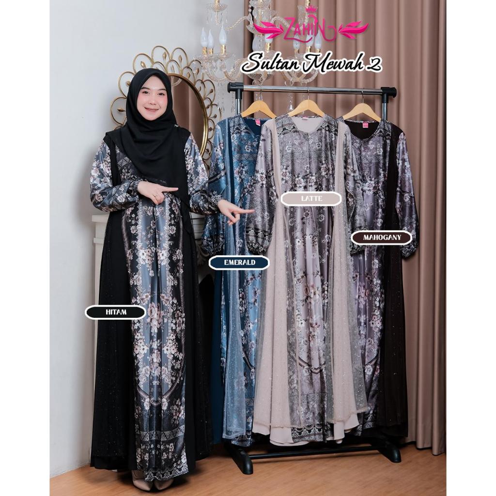 GAMIS DRESS SULTAN MEWAH ZAHIN,, ORI ZAHIN, GAMIS SULTAN