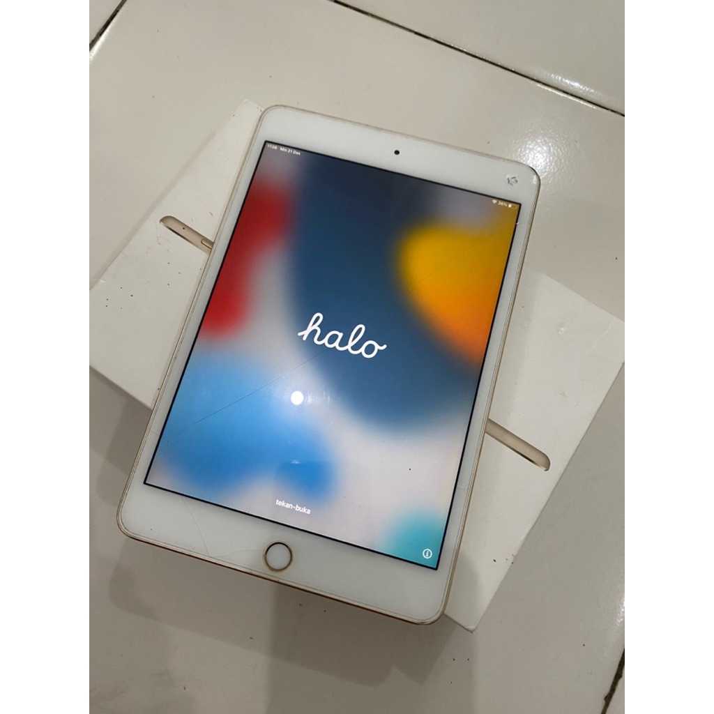 Ipad mini 4 minus lecet pemakaian, box lengkap