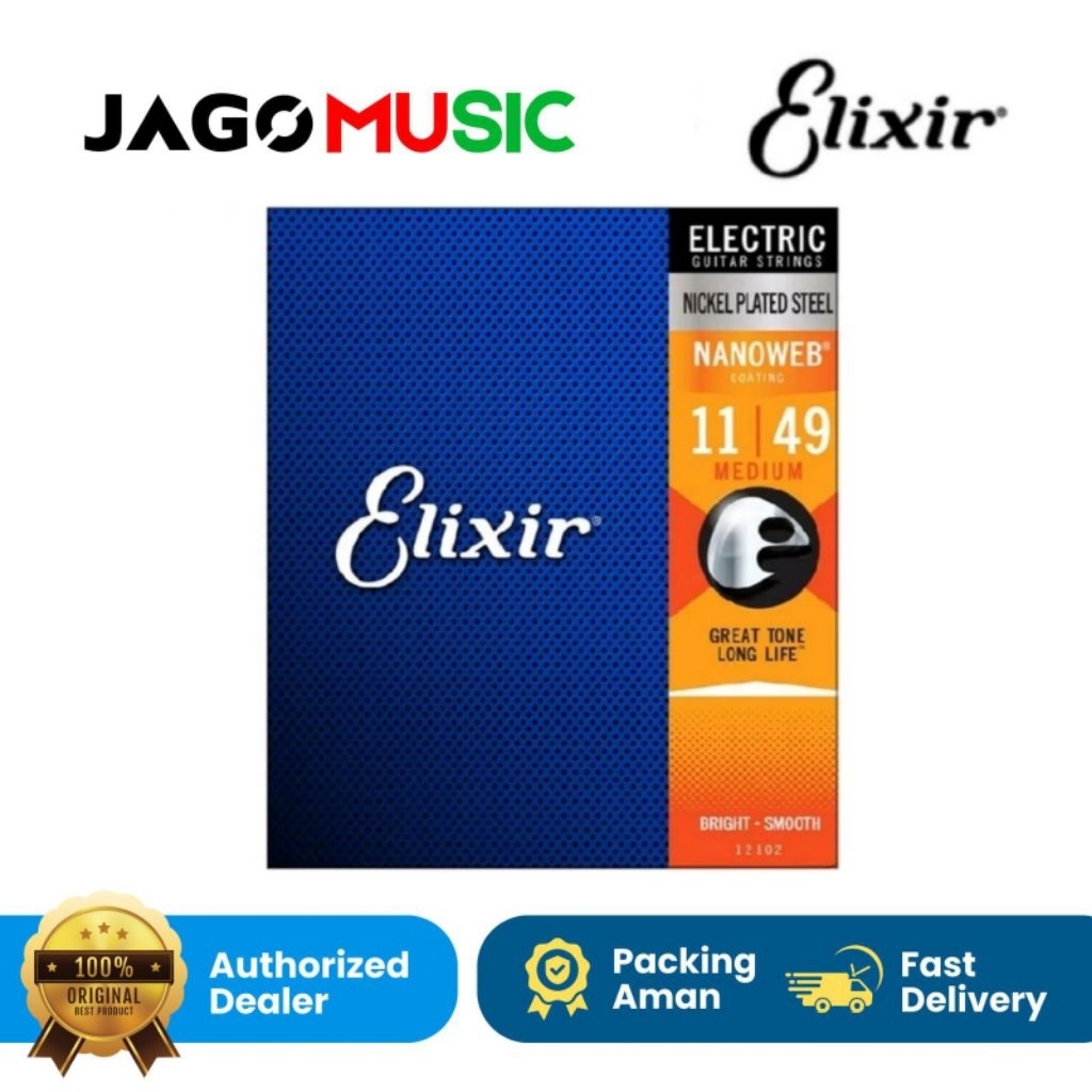 ELIXIR 12102 NANOWEB Nickel Senar
Gitar Elixir Original Elektrik 11
