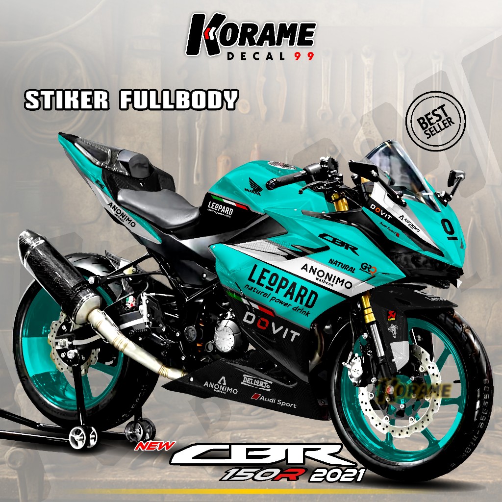 Decal Sticker CBR 150R 2021 - Stiker CBR 150R 2021 Leopard Series Rider
