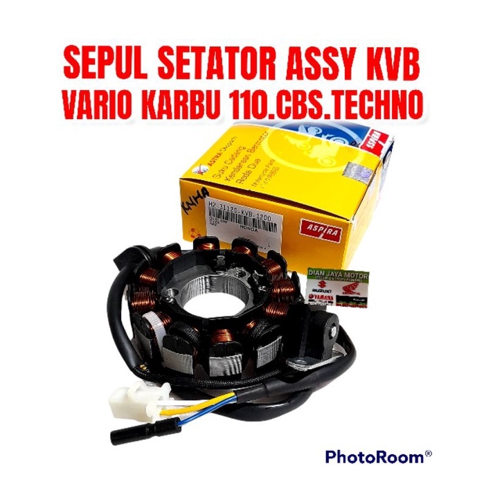 Aspira Spul KVB Honda vario karbu vario cbs bario techno vario 110 SPUL SETATOR ASSY HONDA VARIO KAR