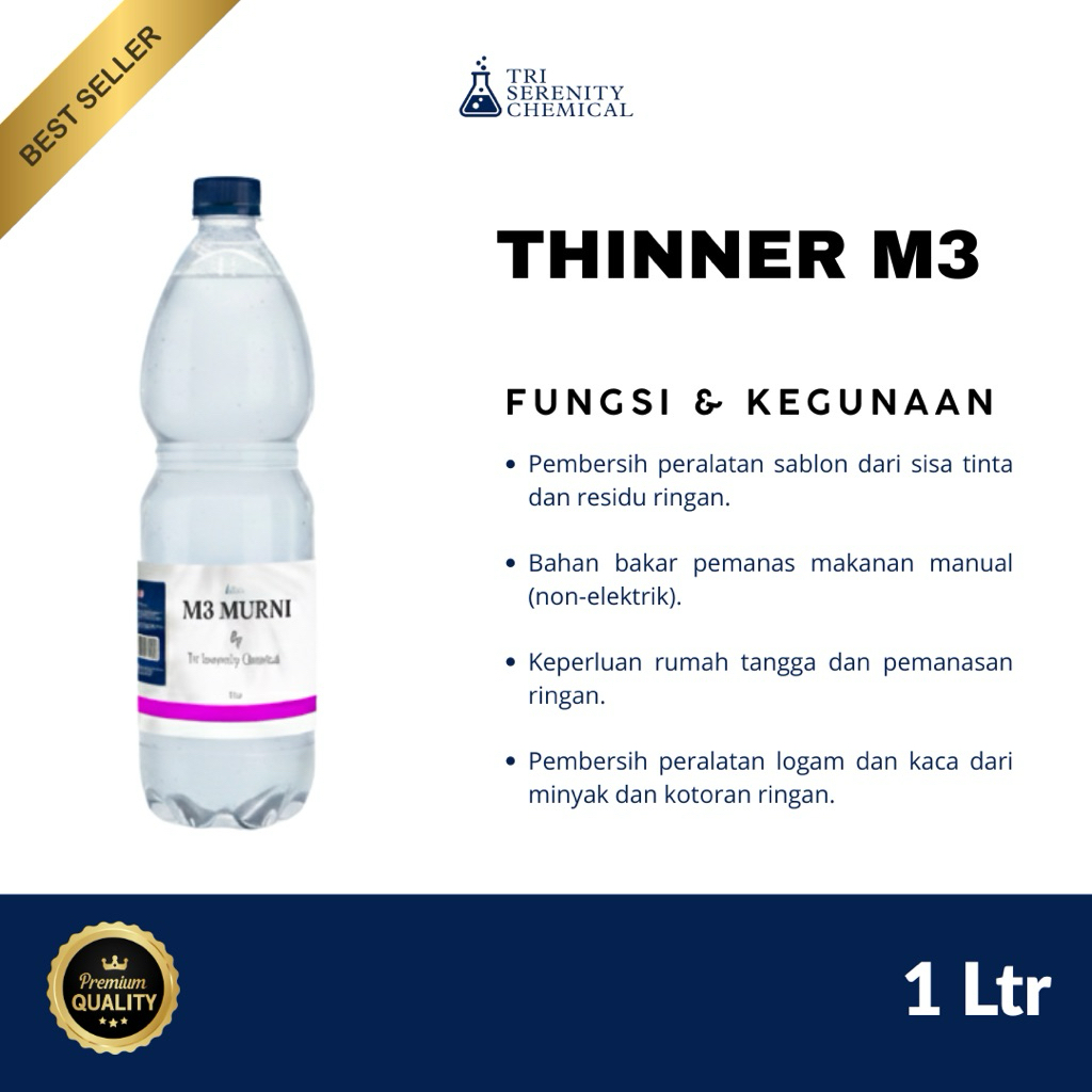 THINNER M3 - Thinner Tiner Reducer Thiner Pengencer Pencair Minyak Air Cair Cairan Liquid Cat Paint 