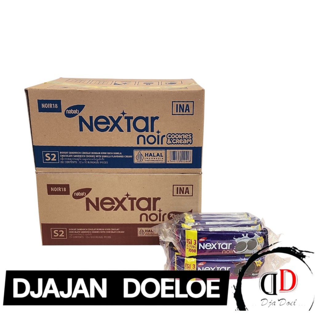 Nextar Noir KARTON - ISI 12 Renceng (Netto 10 bks x 28.5 gr)