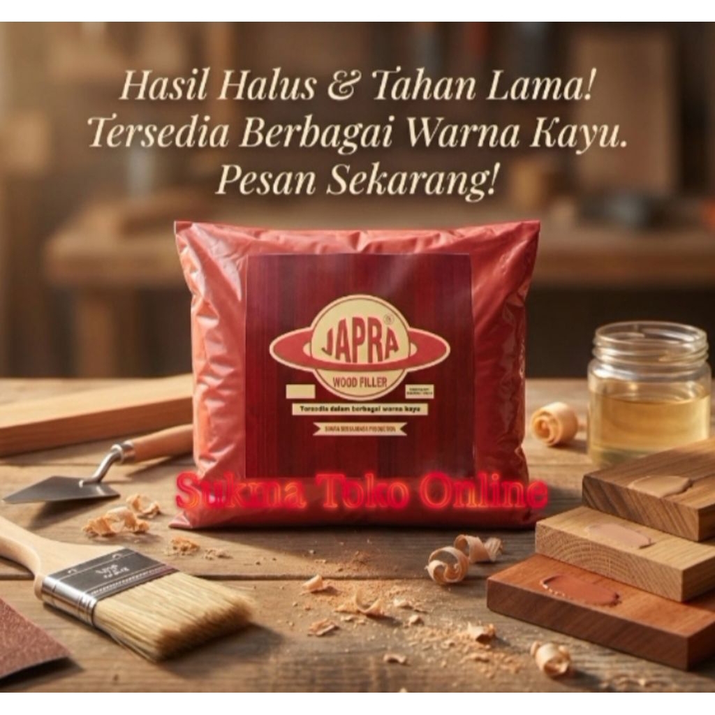 Dempul Kayu Japra Super Kuat Ukuran 800Gr / Dempul Kayu Siap Pakai / Dempul Kayu Murah